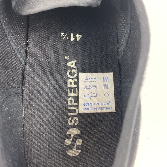 Superga Mens Sneakers Black Size 8.5 - Picture 10 of 16